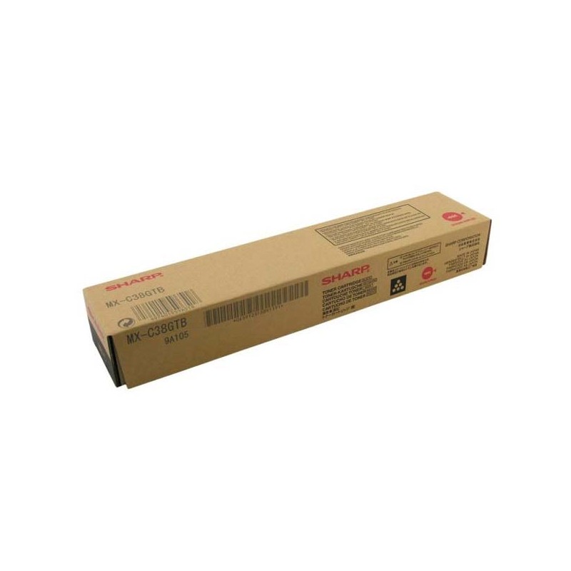 Sharp originální toner MX-C38GTB, black, 10000str.