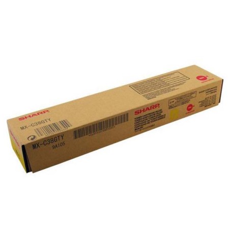 Sharp originální toner MX-C38GTY, yellow, 10000str.