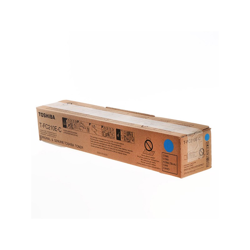 Toshiba originální toner T-FC210EC, 6AJ00000159, cyan, 33600str.