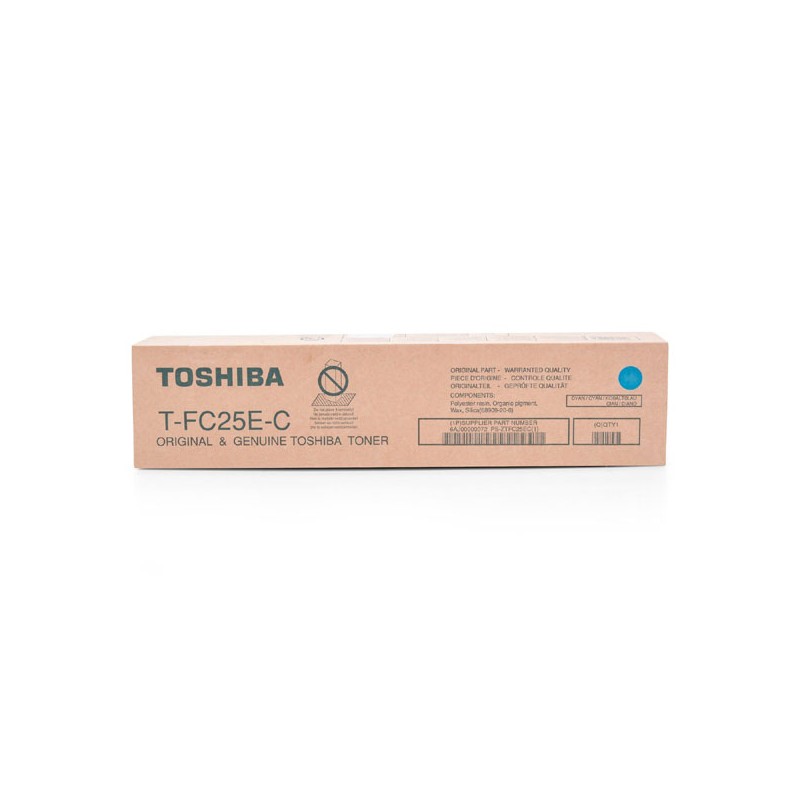 Toshiba originální toner TFC25EC, 6AJ00000072, cyan, 26800str.