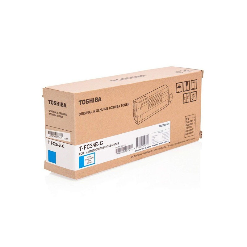 Toshiba originální toner T-FC34EC, 6A000001524, 6A000001809, cyan, 11500str.