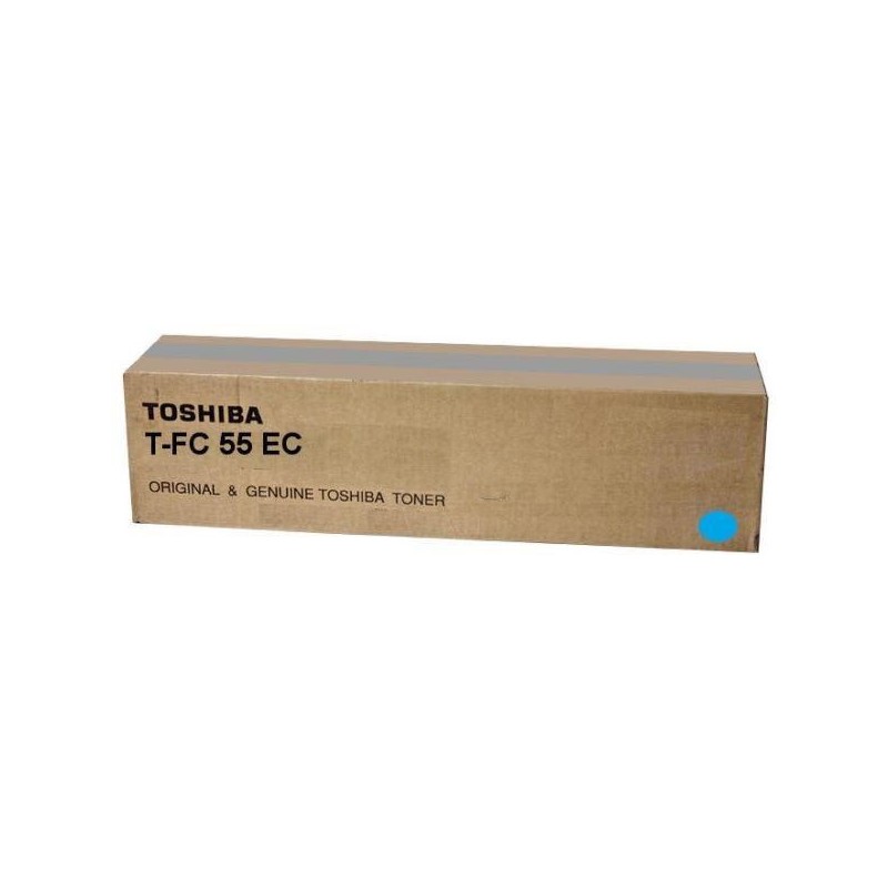 Toshiba originální toner TFC55EC, 6AG00002318, cyan, 26500str.