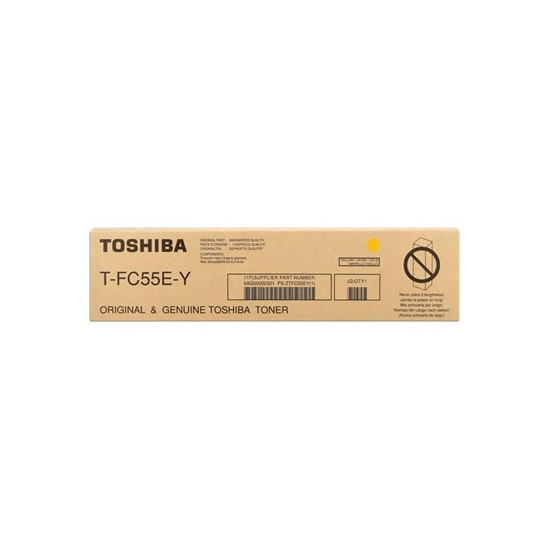 Toshiba originální toner TFC55EY, 6AG00002321, yellow, 26500str.