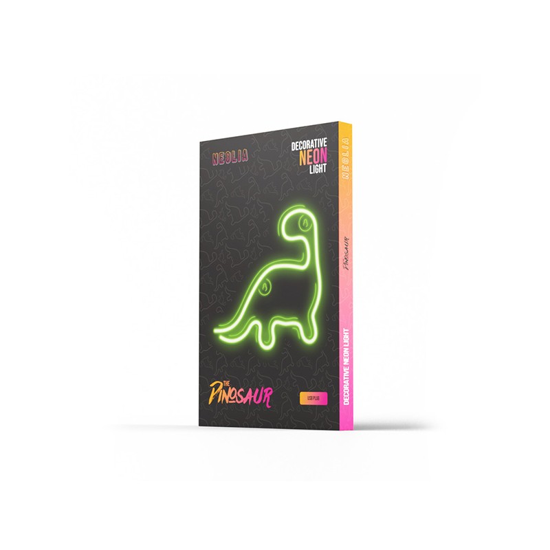 Dekorativní LED neon Dinosaur zelený