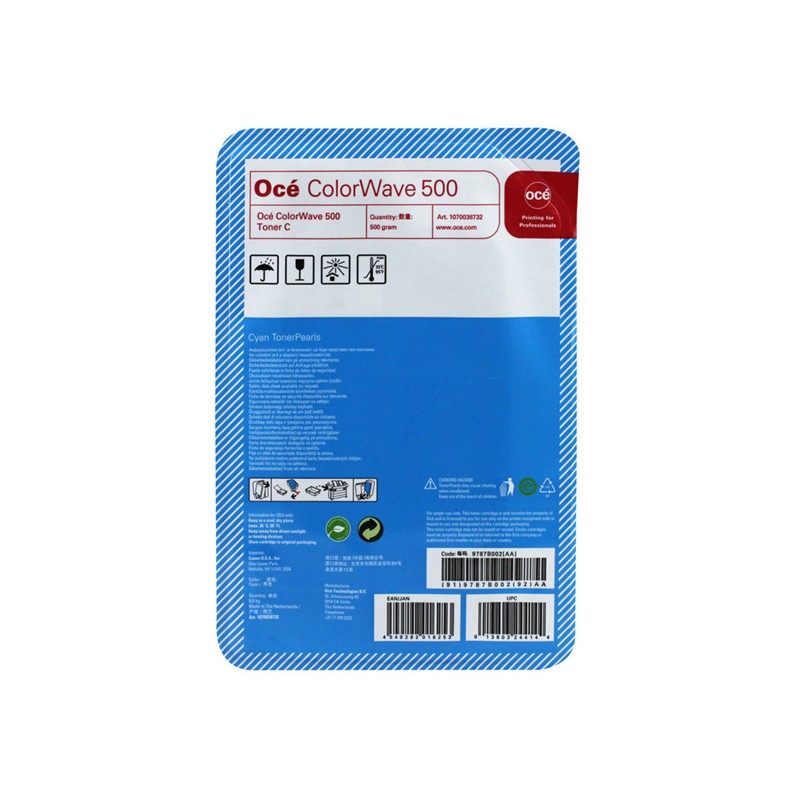 Oce originální toner 1070038732, 9787B002AA, cyan, 500g