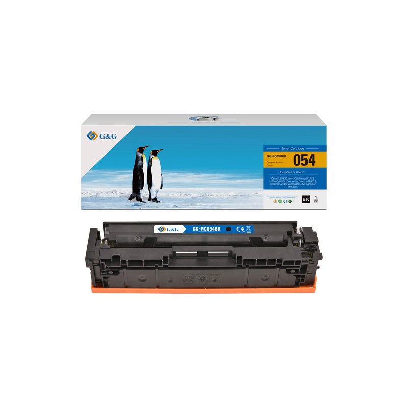 G&G kompatibilní toner s Canon 054K, NT-PC054BK, black, 1500str.