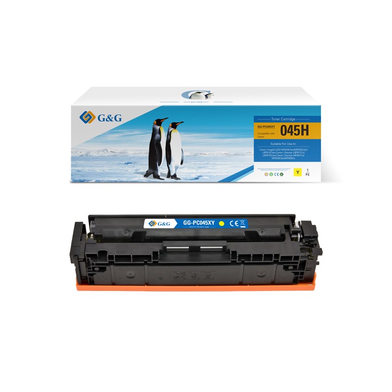 G&G kompatibilní toner s Canon 045HY, NT-PC045XY, yellow, 2200str.