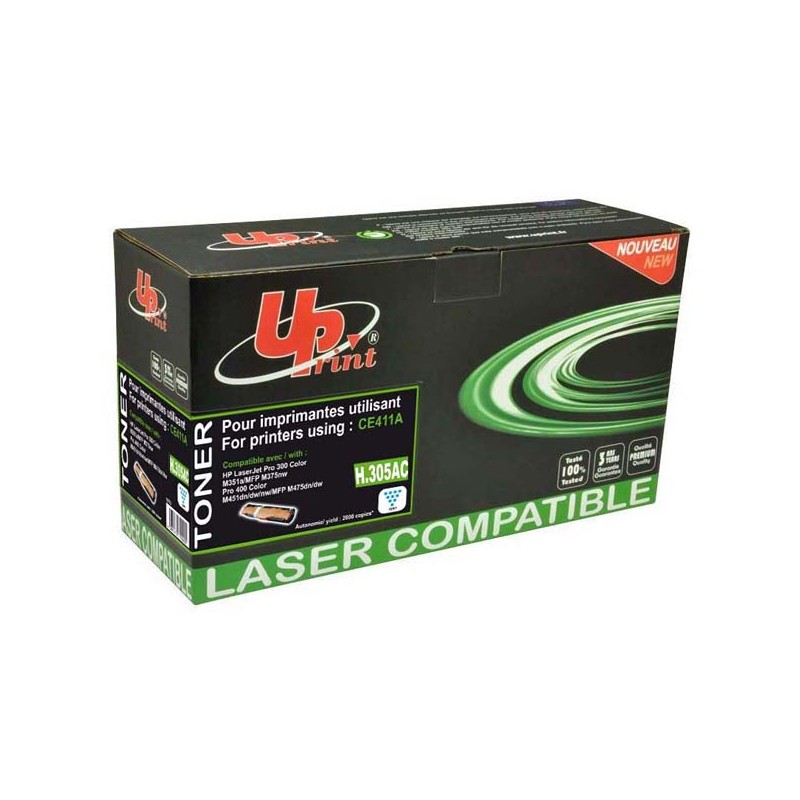 UPrint kompatibilní toner s HP CE411A, H.305AC, cyan, 2600str., HP 305A