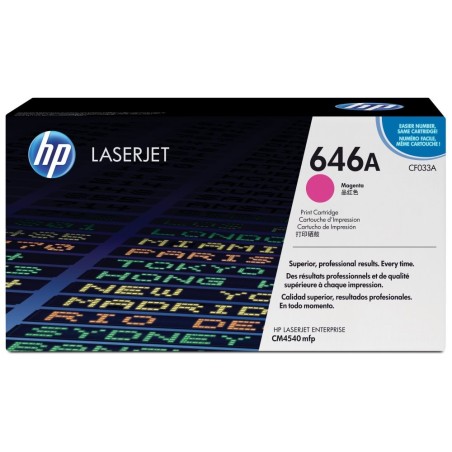 HP originální toner CF033A, HP 646A, magenta, 12500str.