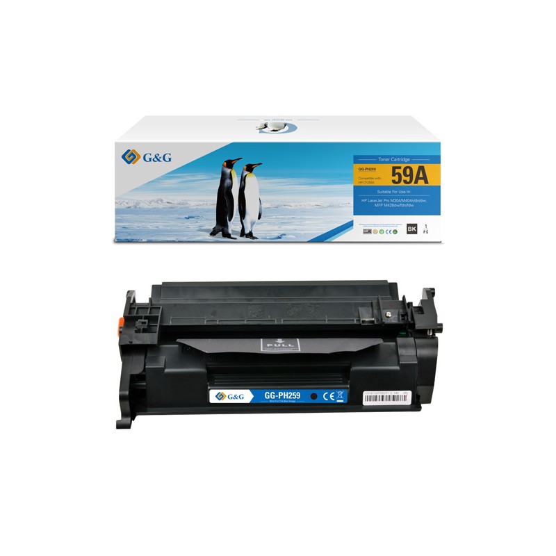 G&G kompatibilní toner s HP CF259A, NT-PH259, HP 59A, black, 3000str., POZOR bez čipu