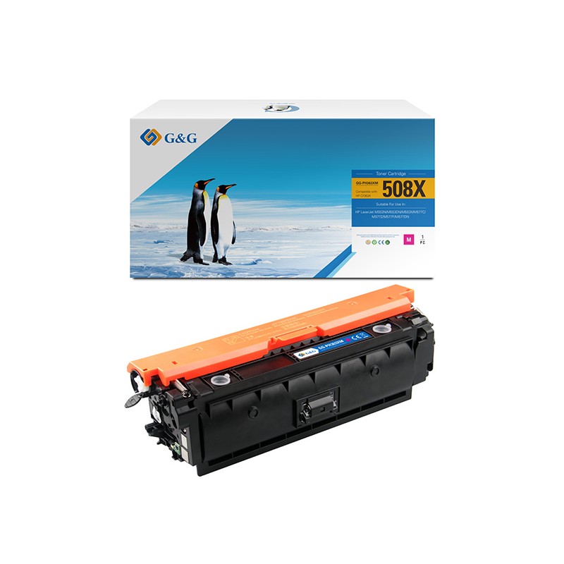 G&G kompatibilní toner s HP CF363X, NT-PH363XM, HP 508X, magenta, 9500str., high capacity