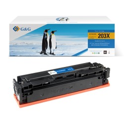 G&G kompatibilní toner s HP CF540X, NT-PH203XBK, HP 203X, black, 3200str., high capacity, DOPRODEJ