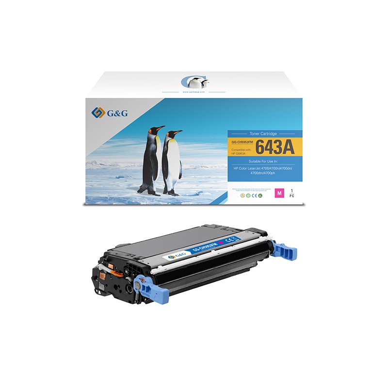 G&G kompatibilní toner s HP Q5953A, NT-CH5953FM, HP 643A, magenta, 10000str.