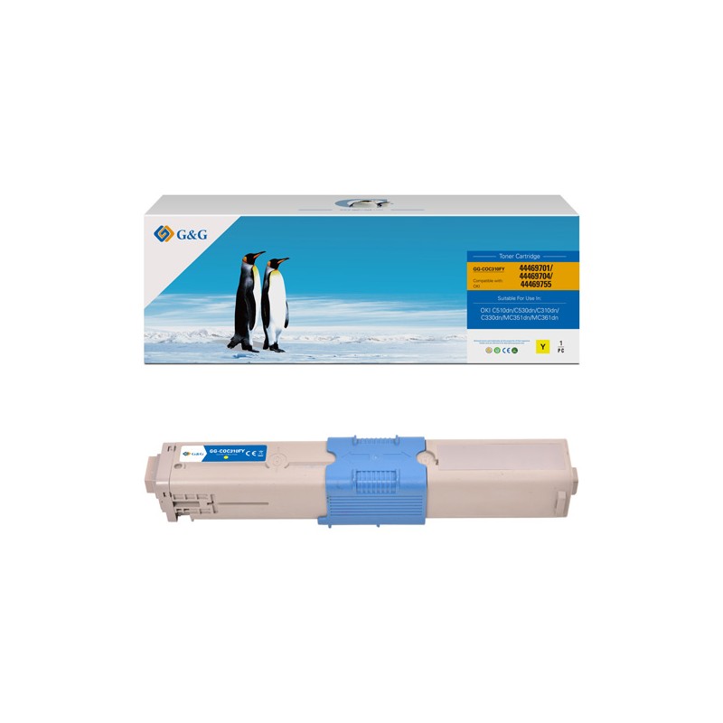 G&G kompatibilní toner s OKI 44469704, NT-CO310Y, yellow, 2000str.
