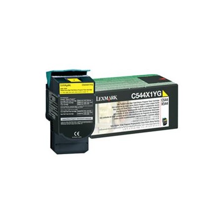 Lexmark originální toner C544X1YG, yellow, 4000str., extra high capacity, return
