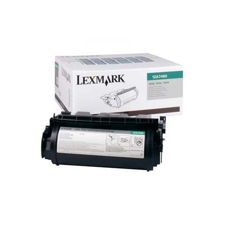 Lexmark originální toner 12A7460, black, 5000str., return