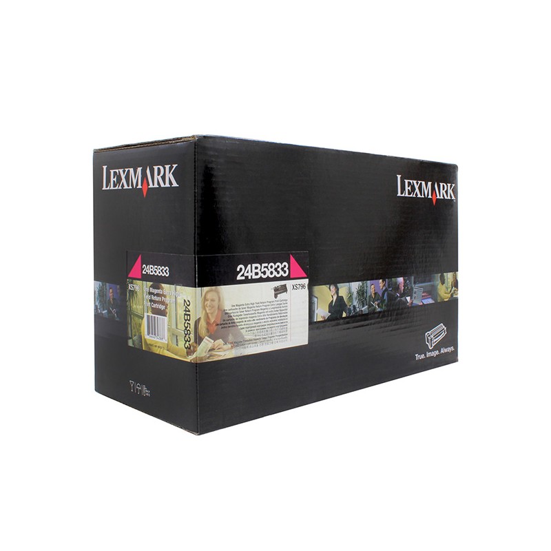 Lexmark originální toner 24B5833, magenta, 18000str., extra high capacity, return