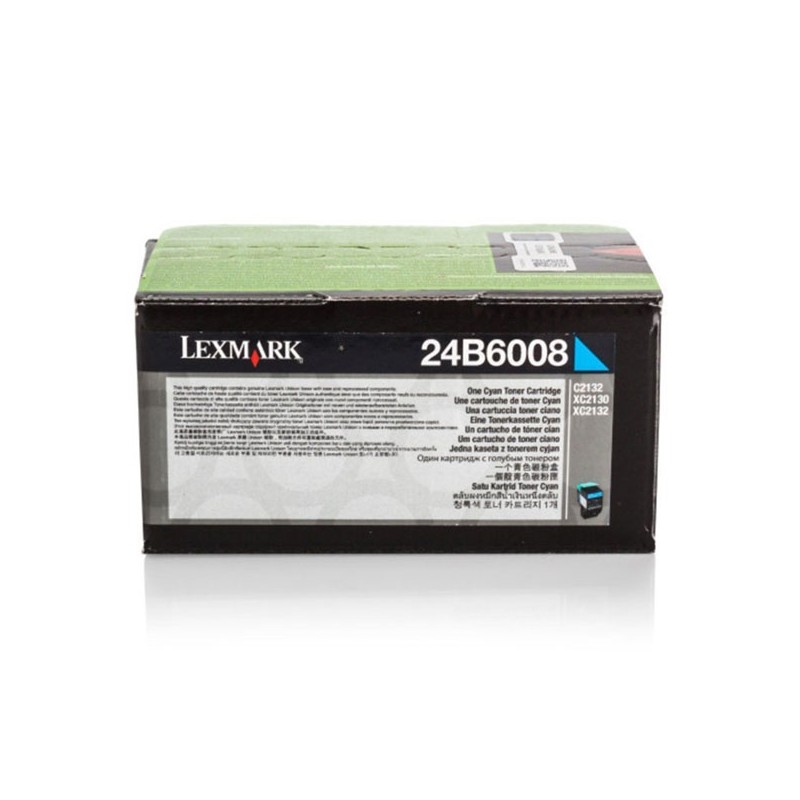 Lexmark originální toner 24B6008, 24B6008, cyan, 3000str., high capacity