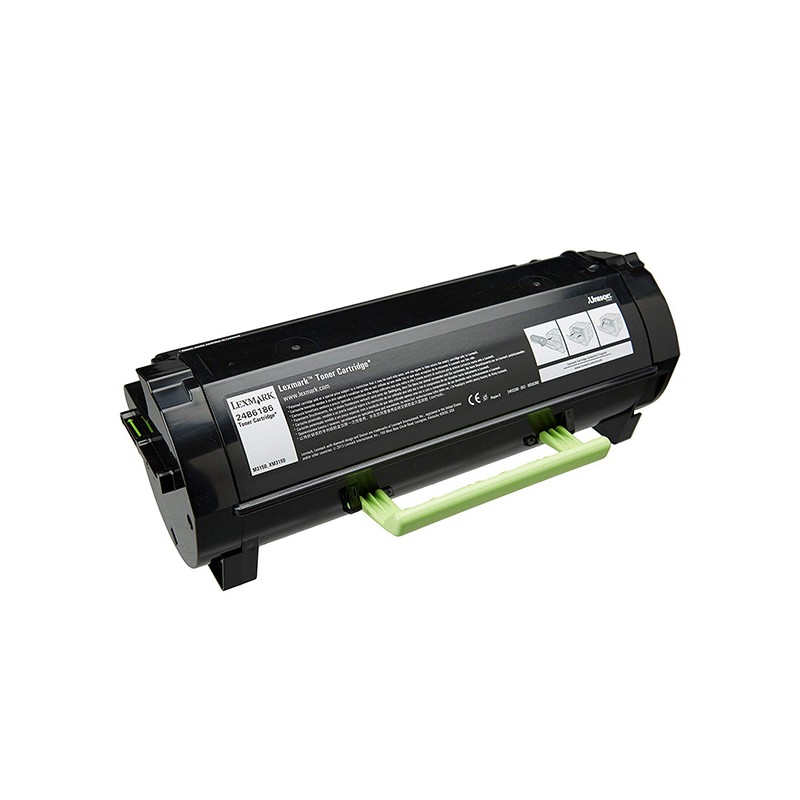 Lexmark originální toner 24B6186, black, 16000str., return