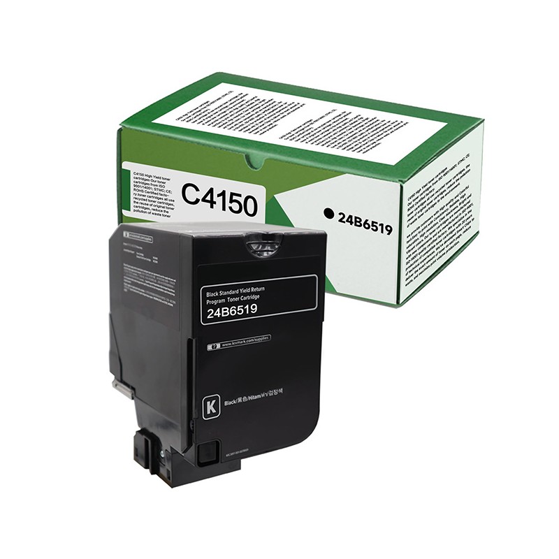 Lexmark originální toner 24B6519, black, 10000str., high capacity, return
