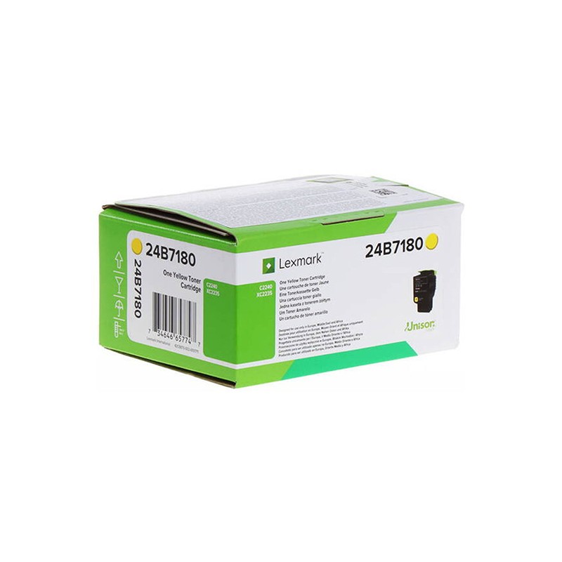 Lexmark originální toner 24B7180, yellow, 6000str.