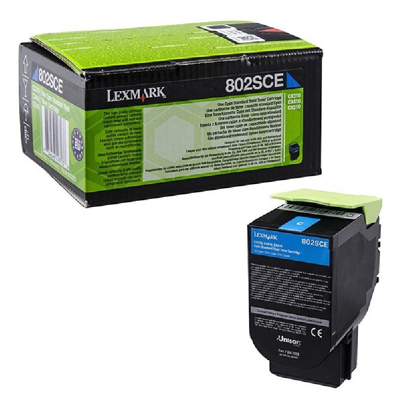 Lexmark Corporate Toner Cartridge/802SCE Cyan 2K Pgs F CX310.410