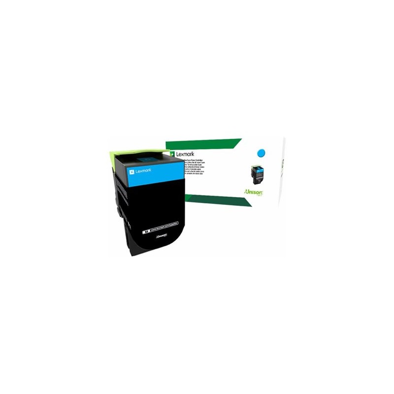 Lexmark originální toner 80C2XC0, cyan, 4000str., extra high capacity, return
