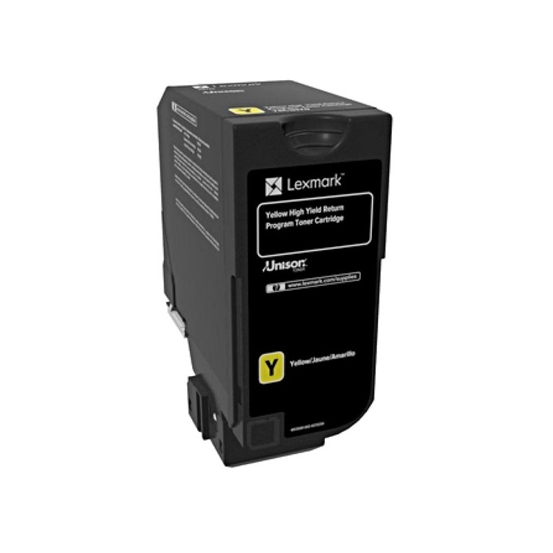 Lexmark originální toner 84C2HY0, yellow, 16000str., return