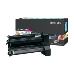 Lexmark originální toner C780A1MG, magenta, 6000str., return