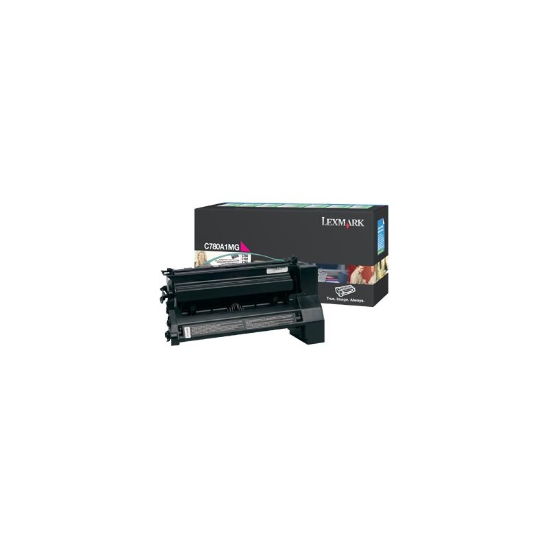 Lexmark originální toner C780A1MG, magenta, 6000str., return