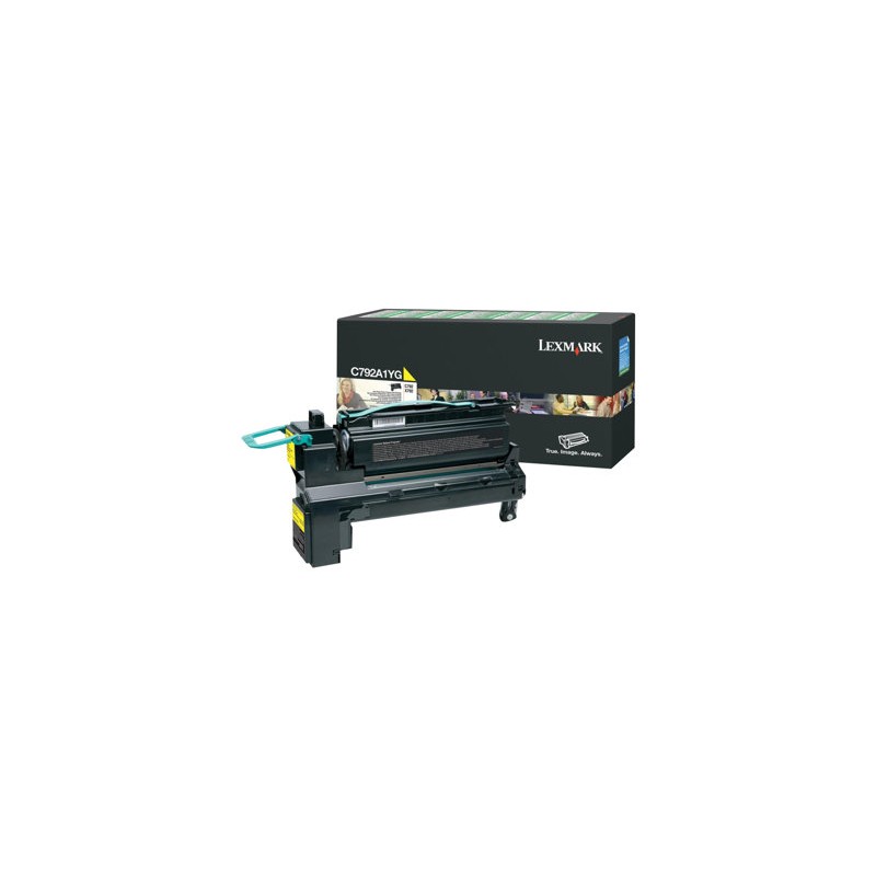 Lexmark originální toner C792A1YG, yellow, 6000str.