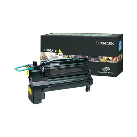 Lexmark originální toner C792A1YG, yellow, 6000str.