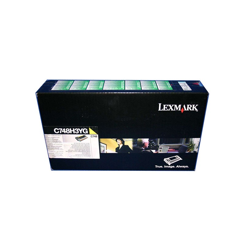 Lexmark originální toner C748H3YG, C748, yellow, 10000str.