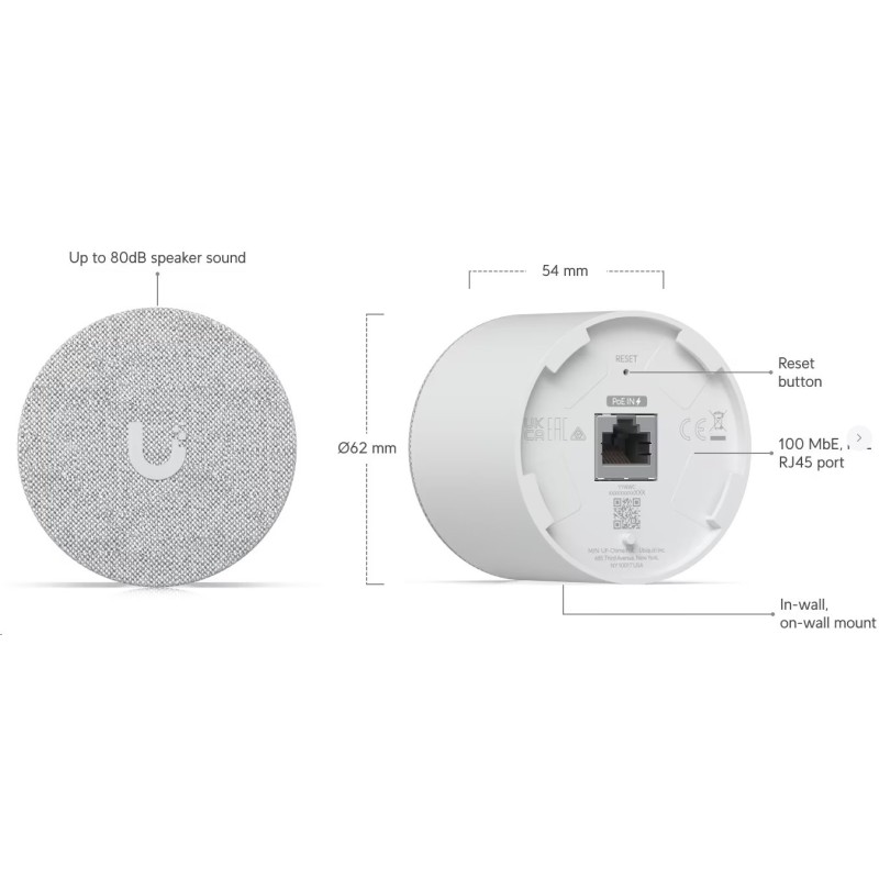 Ubiquiti UACC-Chime-PoE - UniFi Protect PoE Smart Chime