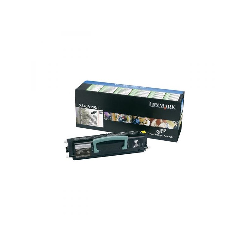 Lexmark originální toner X340A11G, black, 2500str., return