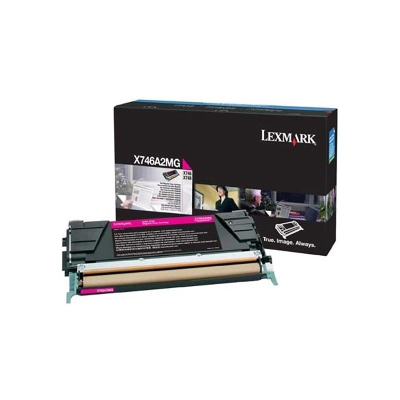 Lexmark originální toner X746A2MG, magenta, 70000str.