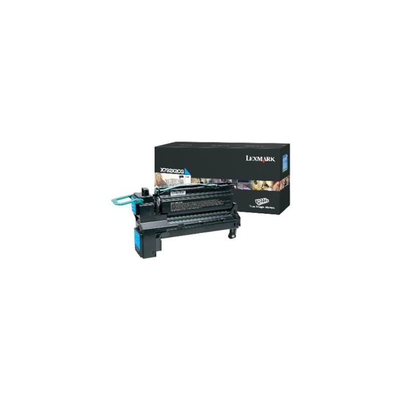 Lexmark originální toner X792X2CG, cyan, 20000str., extra high capacity