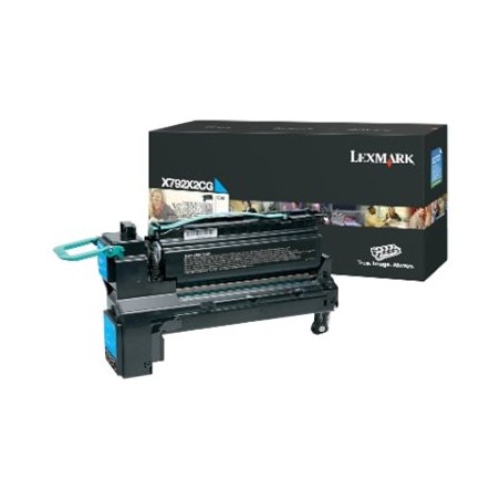 Lexmark originální toner X792X2CG, cyan, 20000str., extra high capacity