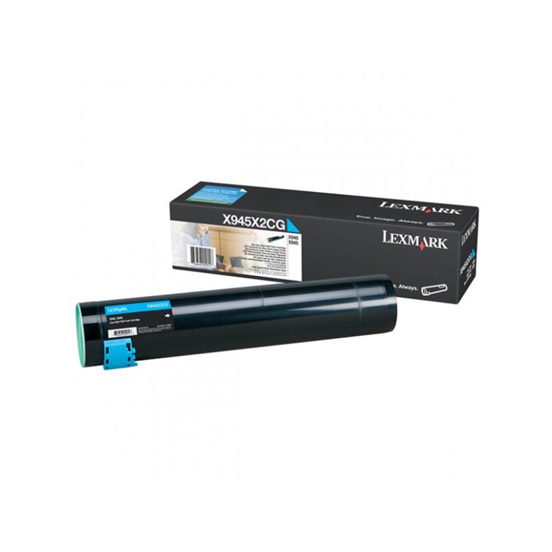 Lexmark originální toner X945X2C, cyan, 22000str.