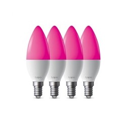 Tapo L430C(4-pack) chytrá WiFi stmívatelná LED barevná žárovka