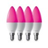 Tapo L430C(4-pack) chytrá WiFi stmívatelná LED barevná žárovka