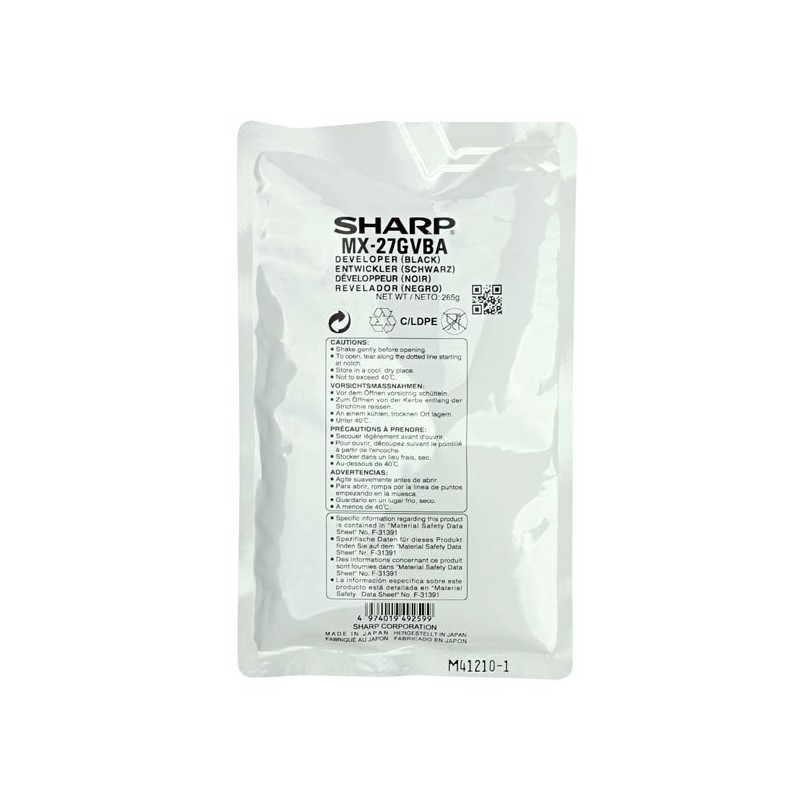 Sharp originální developer MX27GVBA, black, 100000str.
