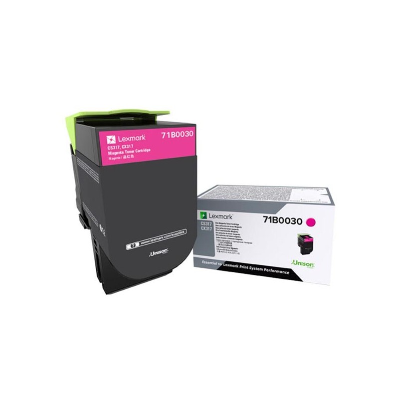 Lexmark originální toner 71B0030, magenta, 2300str.