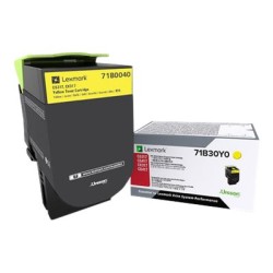 Lexmark originální toner 71B0040, yellow, 2300str.