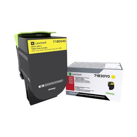 Lexmark originální toner 71B0040, yellow, 2300str.