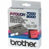 Brother originální páska do tiskárny štítků, Brother, TX-451, černý tisk/modrý podklad, laminovaná, 15m, 24mm