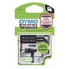 Dymo originální páska do tiskárny štítků, Dymo, 1978365, bilý tisk/černý podklad, 3m, 12mm, D1, permanentní vinylová