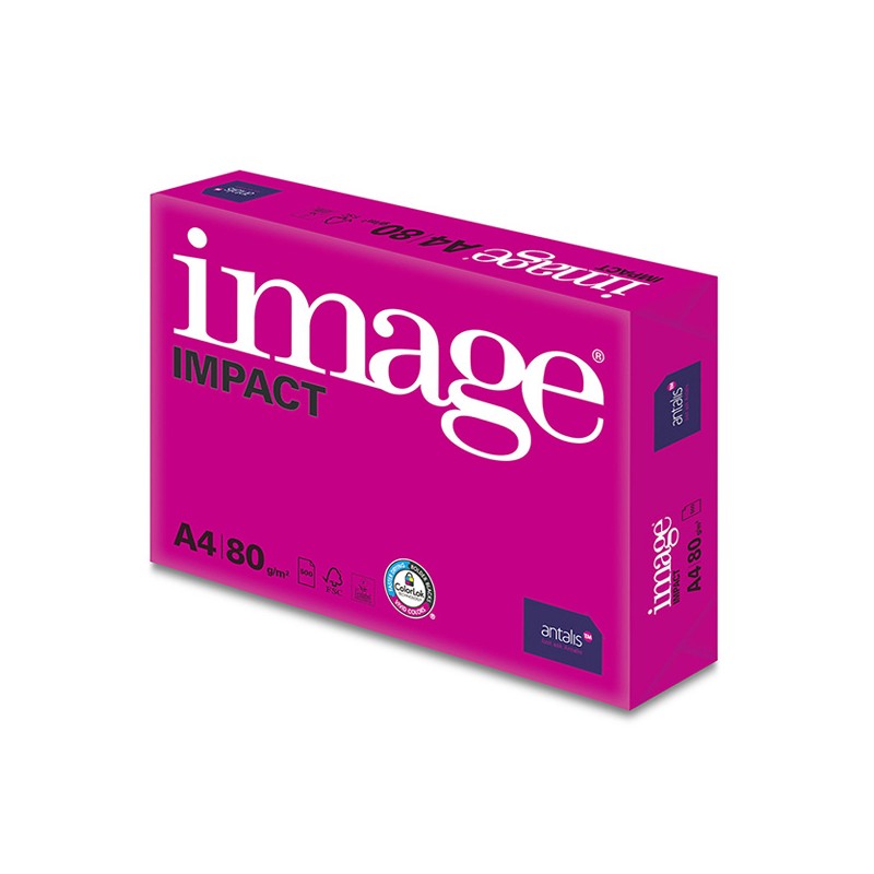 Xerografický papír Image, Impact A4, 80 g/m2, bílý, 500 listů, spec. pro barevný laserový tisk