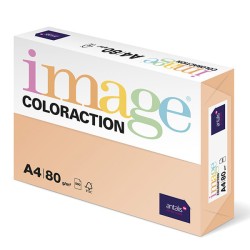 Xerografický papír Coloraction, Savana, A4, 80 g/m2, světle oranžový, 500 listů, vhodný pro inkoustový tisk