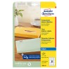 Avery Zweckform etikety 63.5mm x 38.1mm, A4, průhledné, transparentní, 21 etiket, adresní, baleno po 25 ks, J8560-25, pro